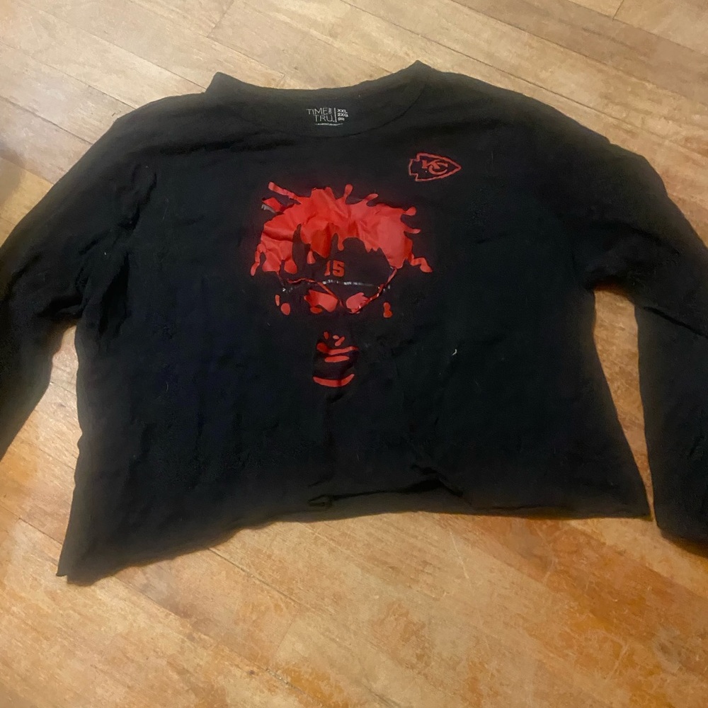 Patrick mahomes cropped long sleeve